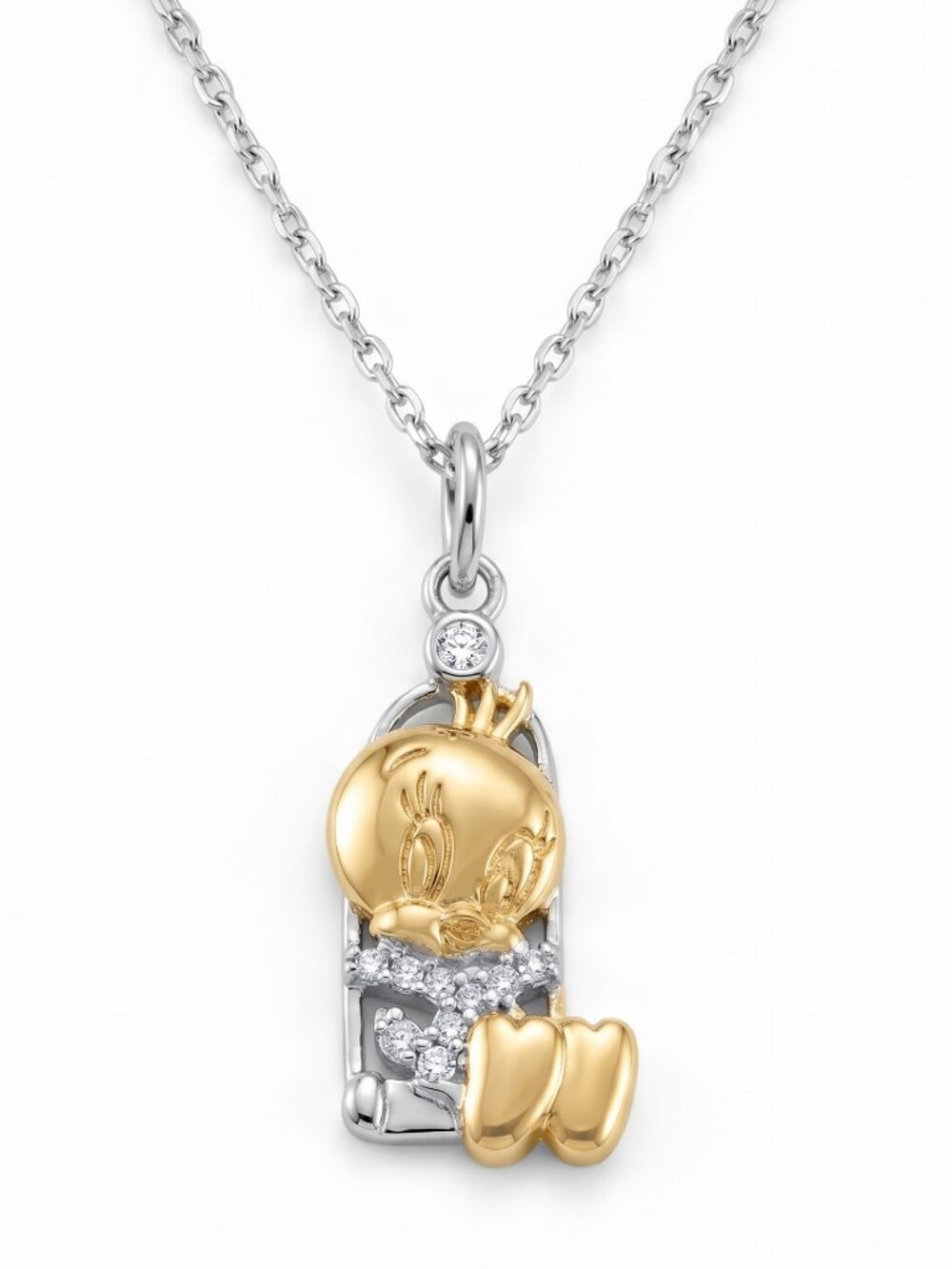Tweety Bird on Swing Necklace, Looney Tunes × Charmed Aroma